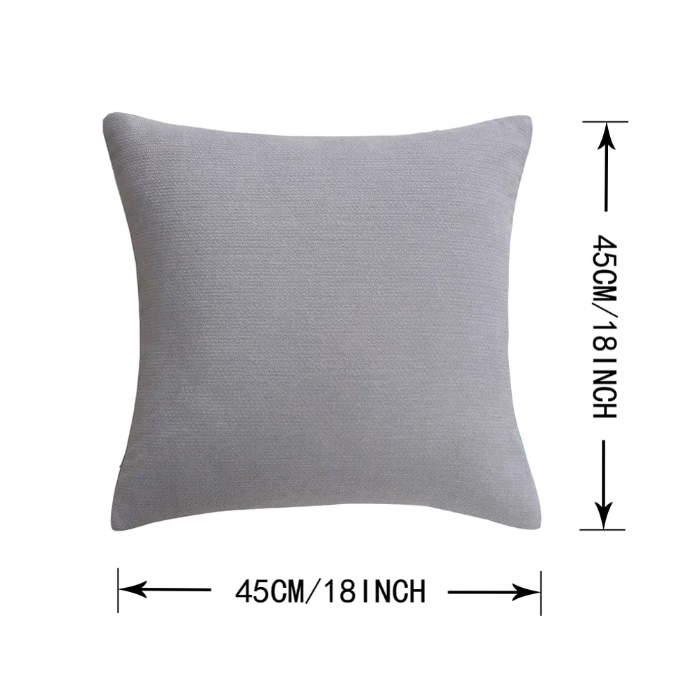 Decorative Pillow Covers 18 X 18 Inch Soft Chenille Couch Throw Pillows Cushion Covers for Home Decor Sofa Bedroom Living Room