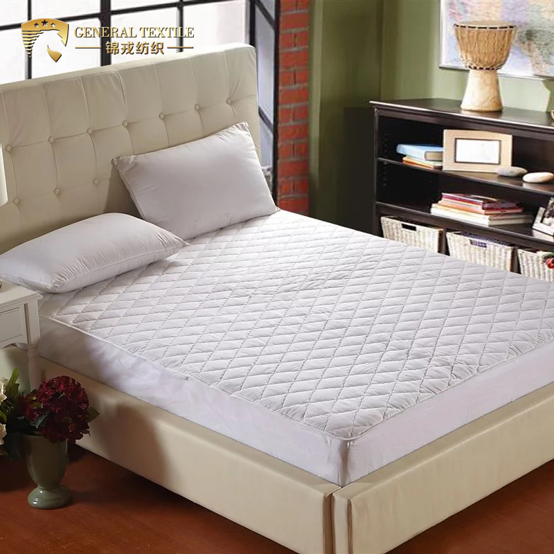 White Color Fitted Quilted Waterproof Mattress Protector (JRD609)