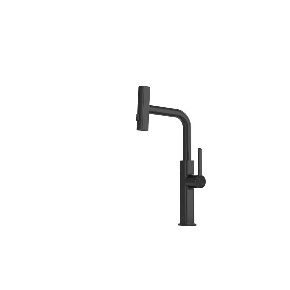 Black Kitchen Faucet Solid Brass Water Tap Modern kitchen Taps Pull out Sprayer Kitchen Mixer Sink Taps
