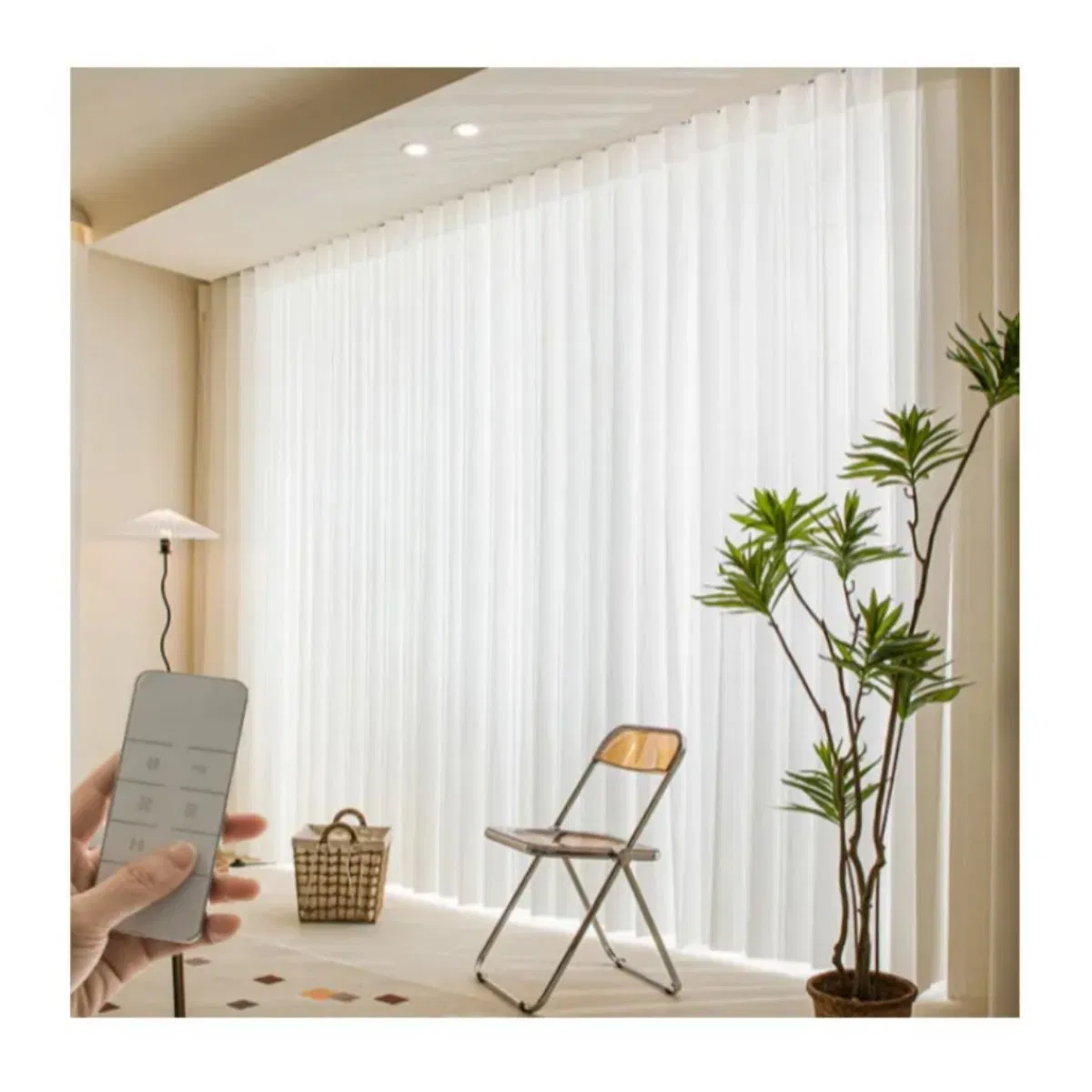 OEM Smart Motorized Remote Control Dream Vertical Blind for Living Room Window