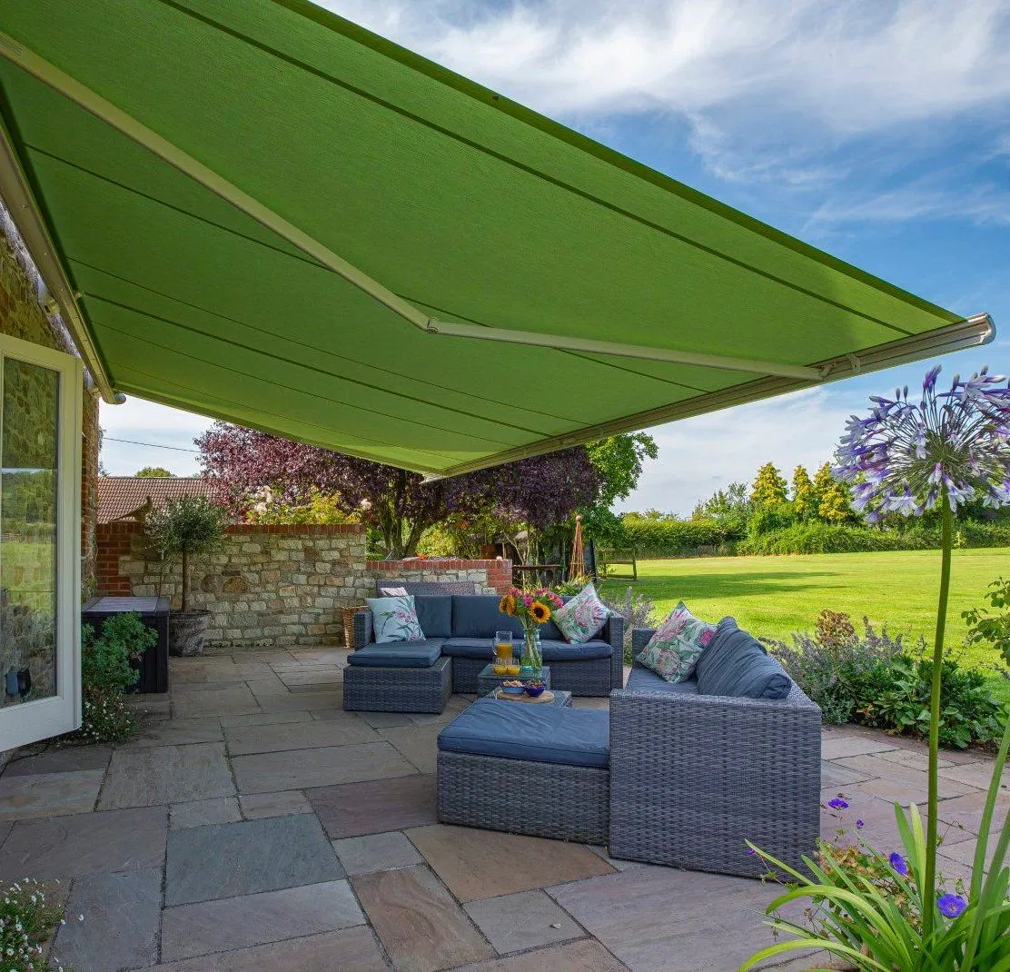 Premium Retractable Awning with Robust Frame and Contemporary Appearance