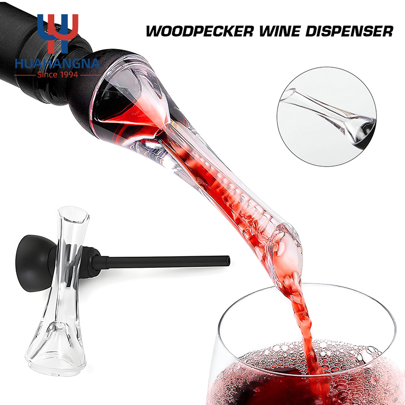 Premium Wine Dispenser Accessories Gift Wine Aerator Pourer with Decanter Spout and Bottle Cork in Gift Box