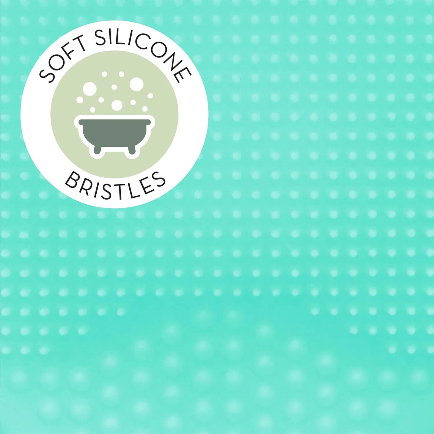 Baby Exfoliating and Massage Cradle Cap Bath Brush Silicone - 5.08 Cm X 6.37 Cm Grey and Cyan