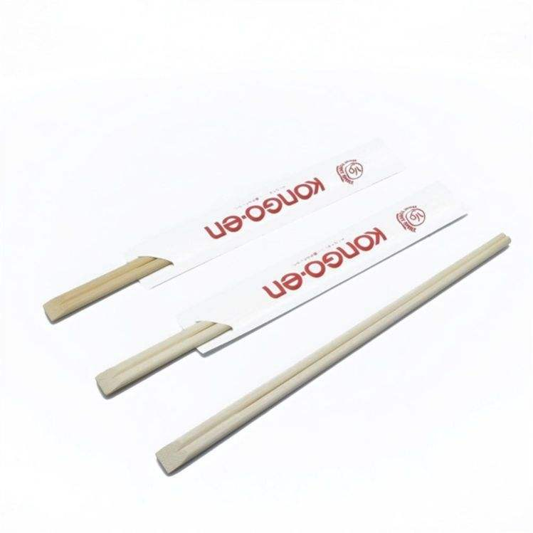 Paper Sleeve Wrapped Bamboo Chopsticks Japanese Chopsticks