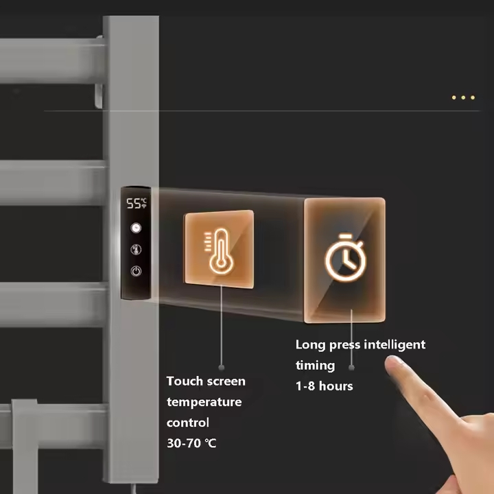Stylish Electric Towel Warmer for Wall Mounting with Adjustable Temperature