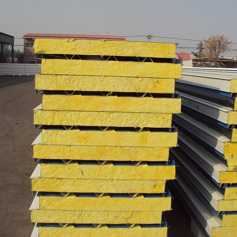 Asbestos Free Eco-Friendly Rock Wool SIP Panel for Wall/Roof/Ceiling Thermal Insulation