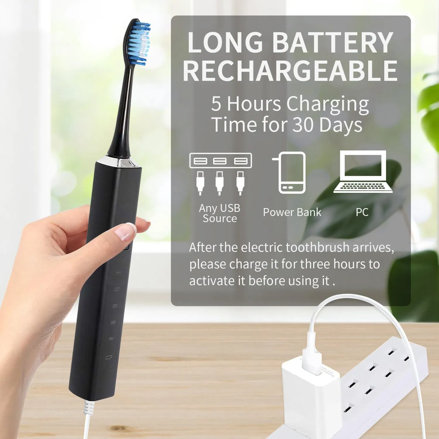 Oral Cleaning New Design Wholesale Waterproof Electric Toothbrush
