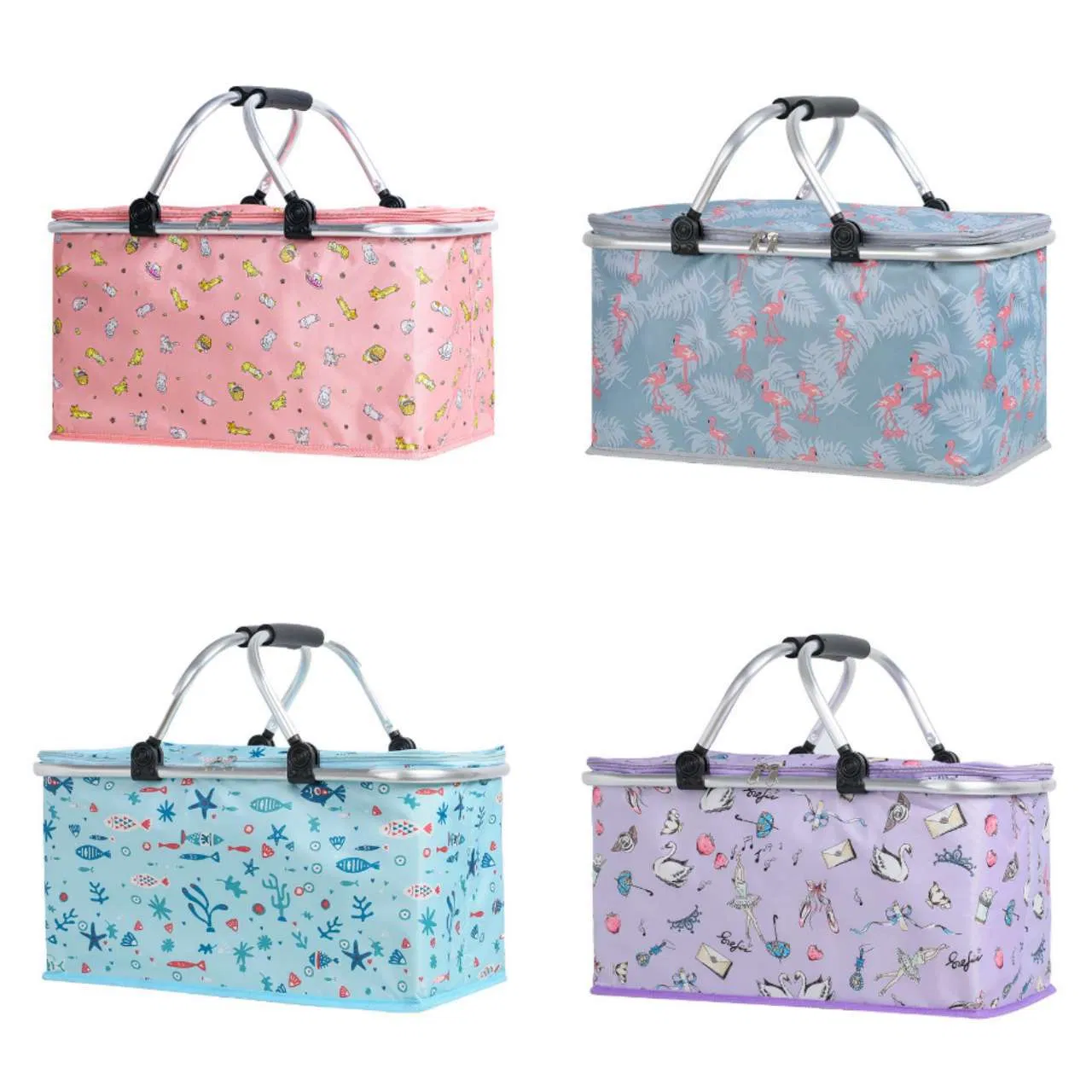 Wholesale Price Multifunctional Potable Sturdy Storage Basket Picnic Insulated Cooler Bag
