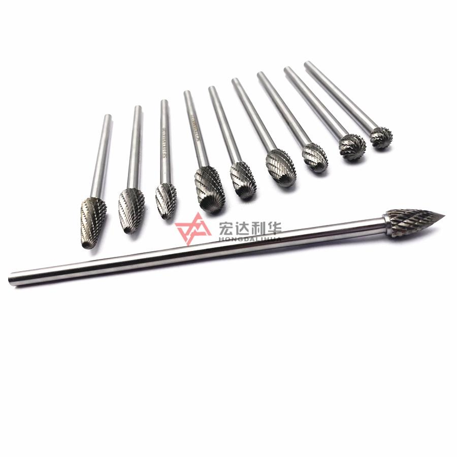 A/C/F Type Factory Long Shank 150mm Tungsten Carbide Rotary Burrs for Cutting Shaping Grinding Tool Cutting Knife