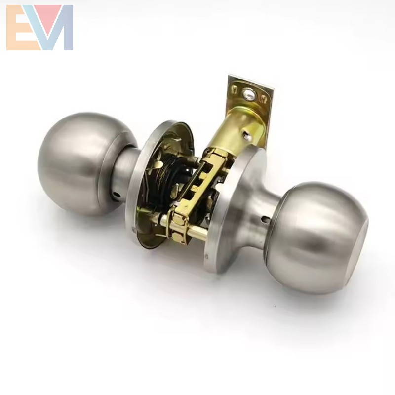 Classic Style Stainless Steel Polished Brushed Interior Bedroom Ball Knob Door Lock