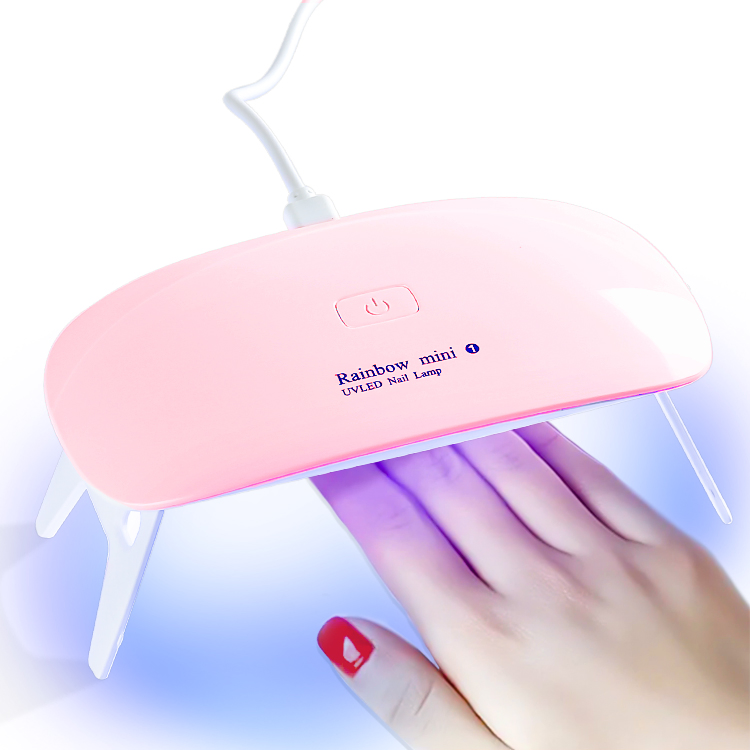 12W UV LED Mini Nail Lamp Dryer for Gel Polish with 2time Settings Potable Nail Art Machine Equipments Nail Supplies Salon