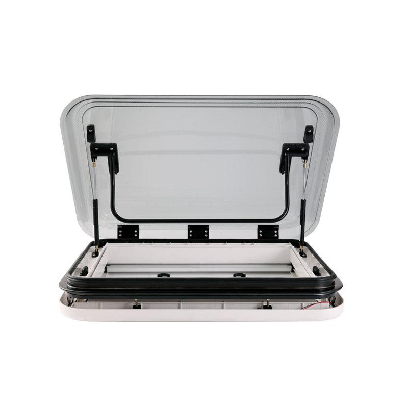 Окно для автодома 800x500 мм с алюминиевым верхним каркасом