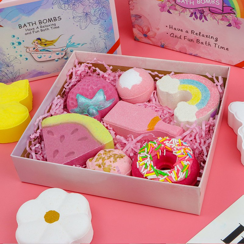 Custom Logo Vegan Friendly Aromatherapy Relaxing Bath Bombs Gift Set