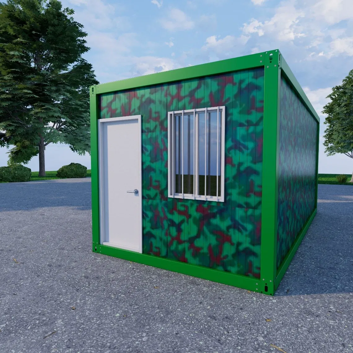 Custom Durable 20FT Portable Prefabricated Flat Pack Container House for Shop Office Living