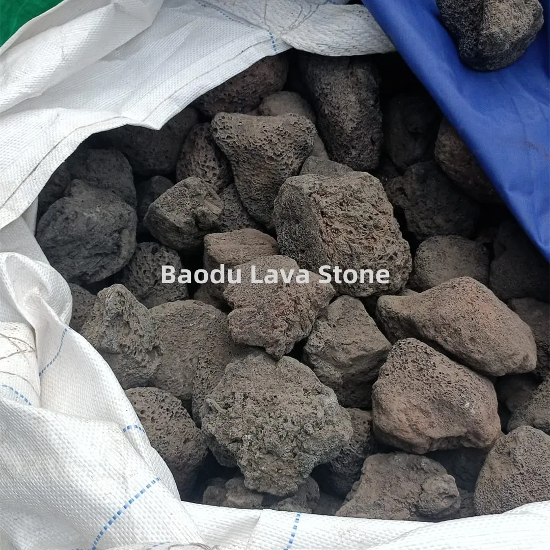 Natural Volcanic Rocks Black Lava Rock for Aquarium Garden and Home Decoration
