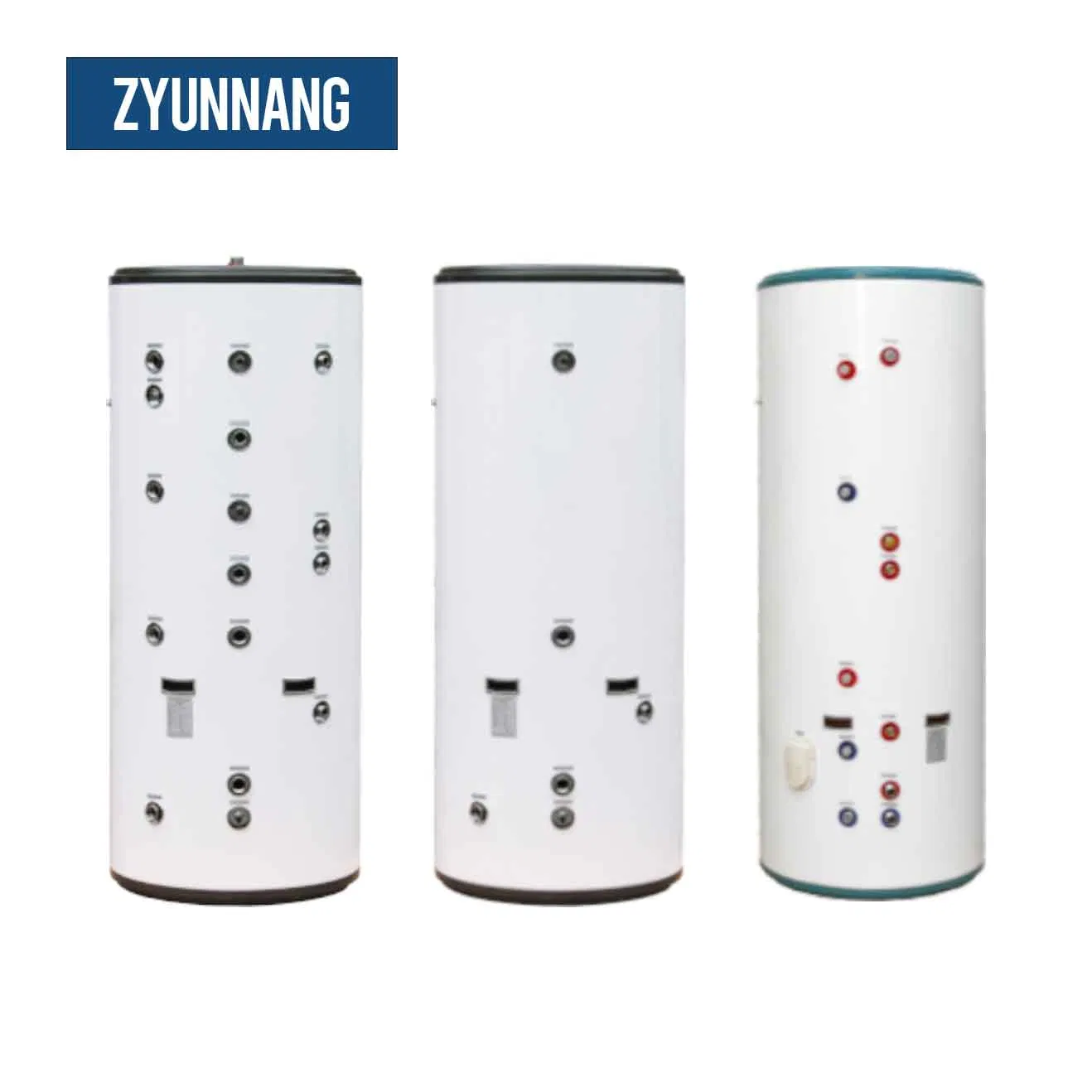 Galvanized Steel Inner SUS316L Water Storage Tank with SUS304 Coil for Geyser