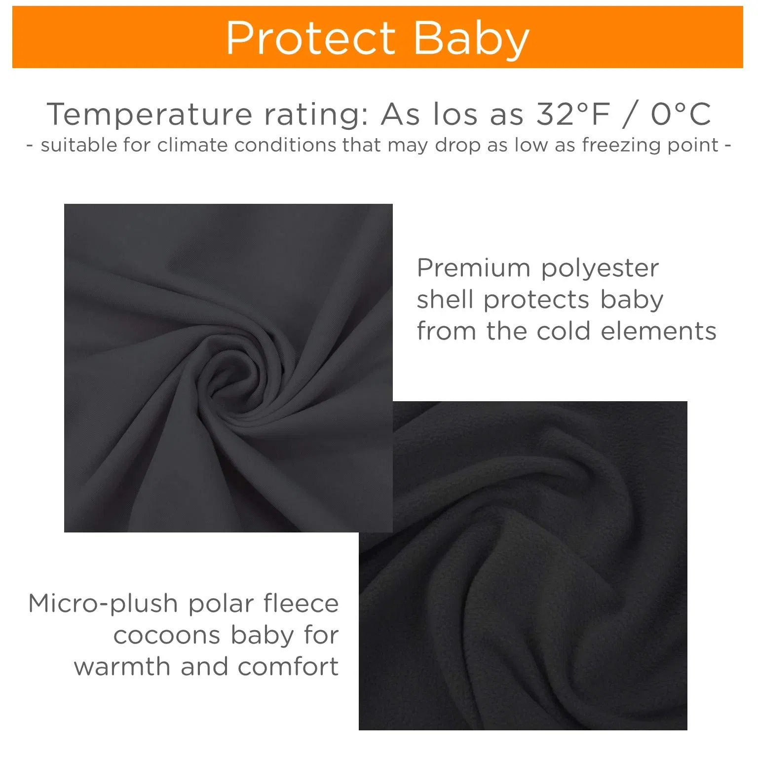 High Satisfaction Universal Footmuff with Adjustable Length Hood Bunting Bag