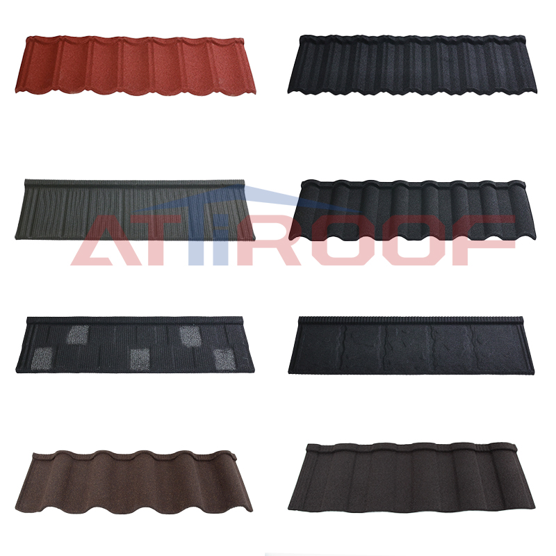 Wholesale Building Material 50 Year Warranty Roofing Material Stone Coated Metal Roof Tiles