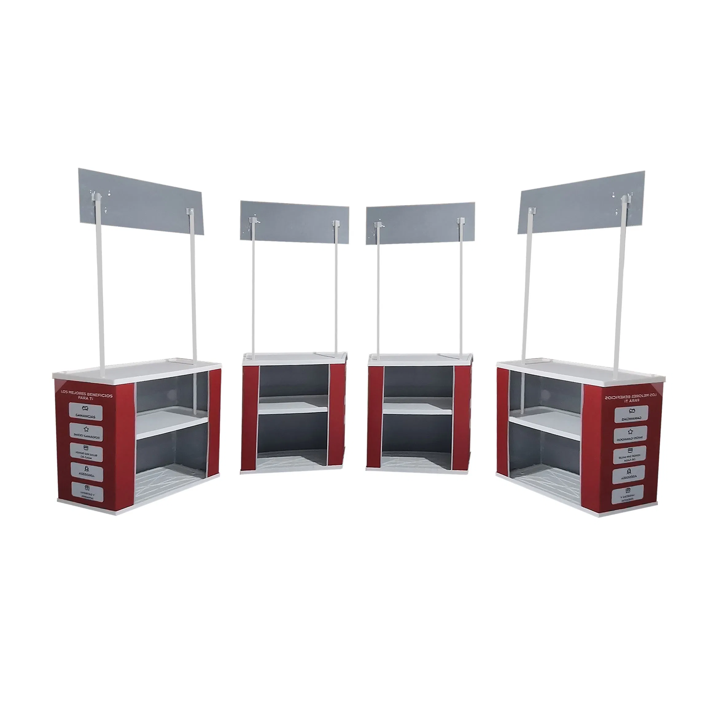 ABS + Metal Portable Display Stand Promotional Counter Table Exhibition Counter