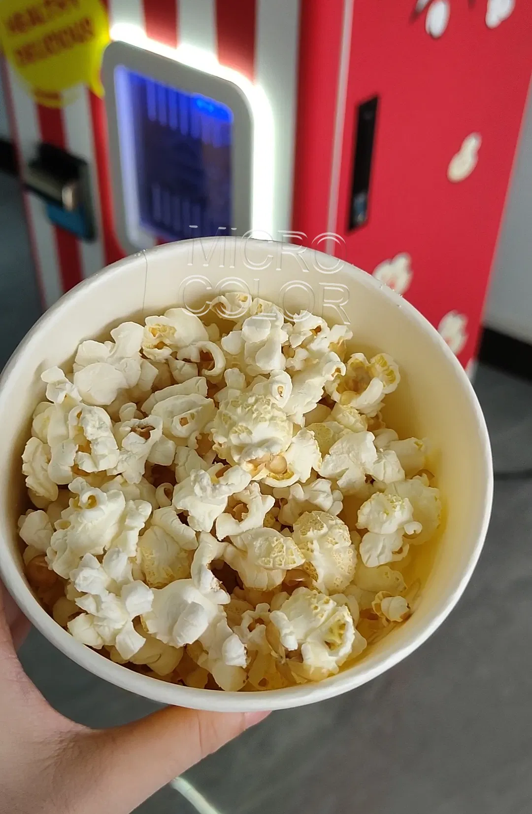 Best Sale Movie Theater /Bar/ Automatic Touch Screen 2 Flavor Popcorn Making Vending Machine