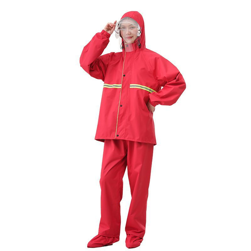 Adjustable Motorcycle Rainsuit for Frequent Rain Encounters and Durability