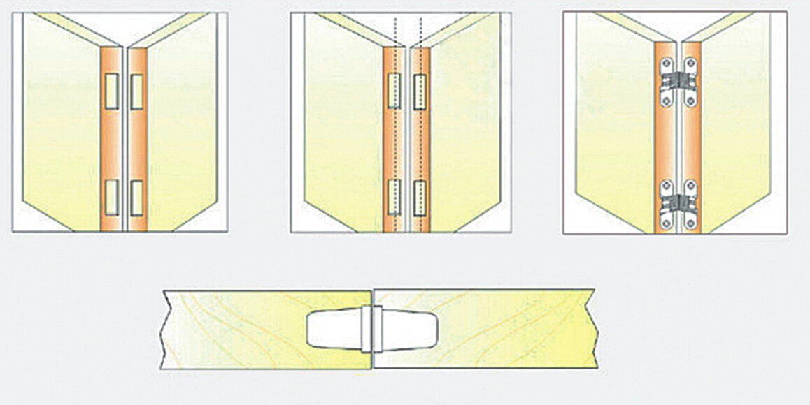 Model Zinc Alloy Concealed Door Hinge Solid Stainless Steel Spring Concealed Hinge