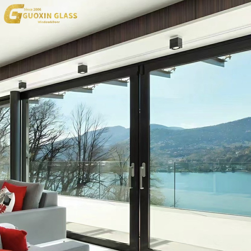 Premium Double Sided Aluminum Sliding Door with Durable Finish
