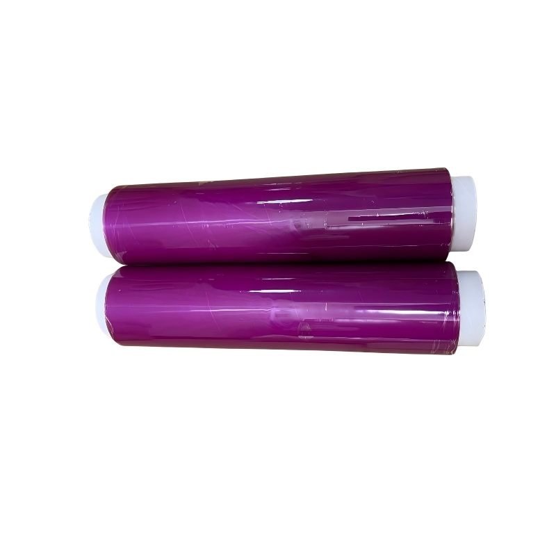 Purple Color PVC Food Cling Film for Kitchen