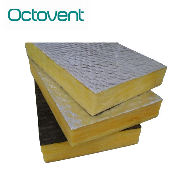 Customized HVAC Duct Aluminium Foil 50/75/100mm Glass Wool Fiberglass Insulation Blanket/Roll