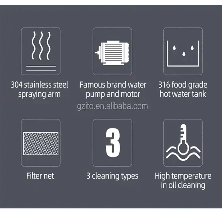 Commercial Hotel Restaurant Automatic Cup Washer Glass Rinser Dishwasher