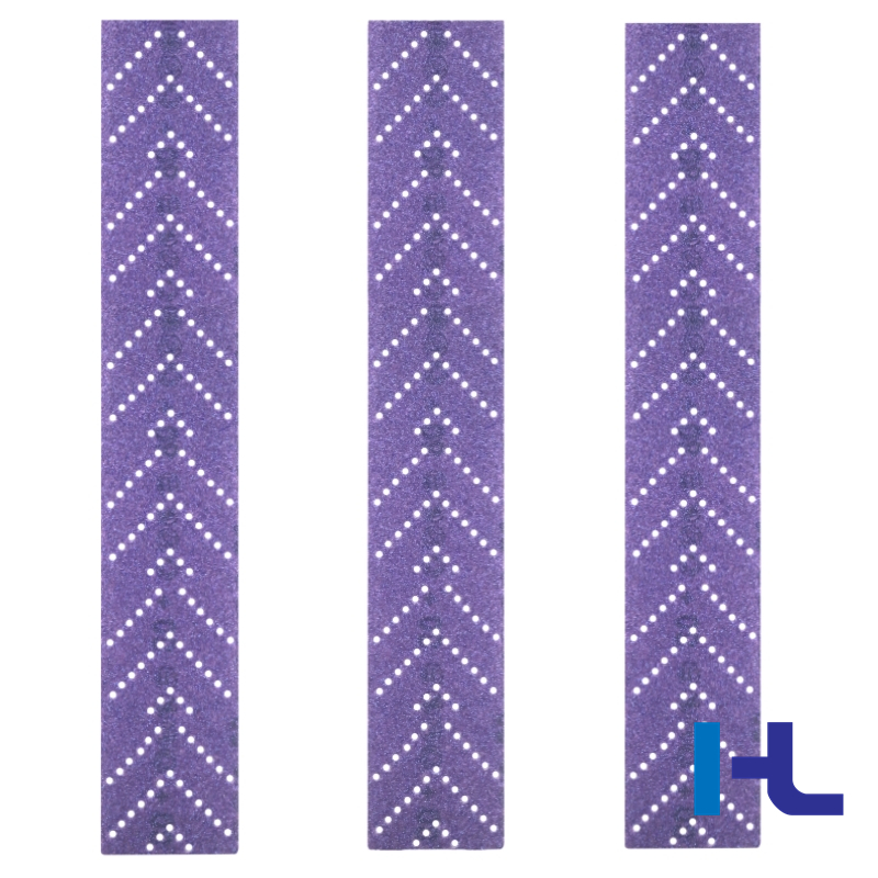 Purple Water Proof 150mm Hoop and Loop Psa Ceramic Sanding Abrasive Sand Paper for Polishing