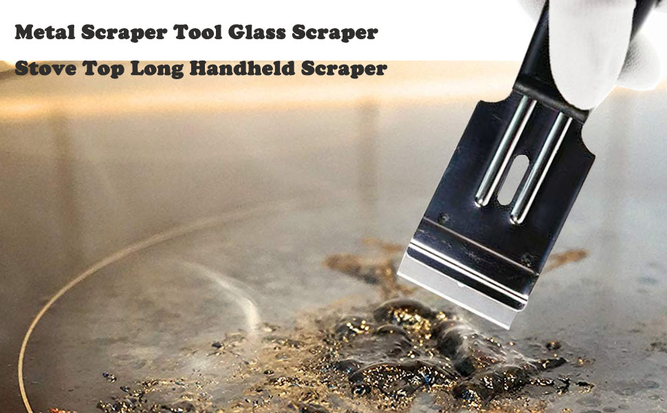 Hautine Plastic Razor Cleaning Scraper with 40X19mm Metal Blades 45*165mm