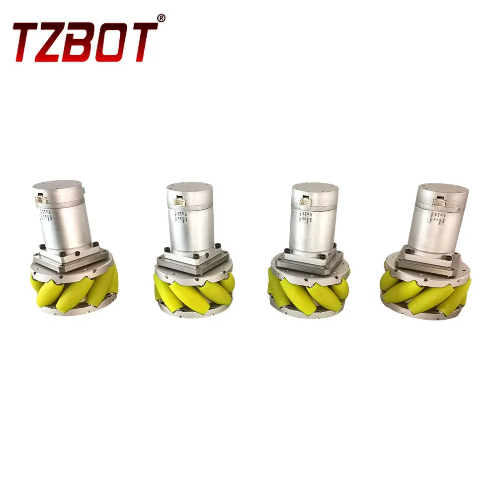 Tzbot New Tech 101 mm 200kg Load Omni Omnidirectional Mecanum Wheel with Encoder Motor