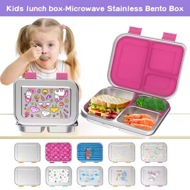 Aohea Professional Manufacturer of Custom Stainless Steel Lunch Boxes Custom Sizes, Colors & Patternsfda/ LFGB Approvedfast Turnaroundperfect for Retail & Promo