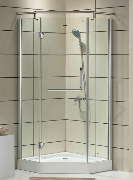 Frameless Glass Sliding Door Customized Extrusion Popular Aluminum Shower Door Profile