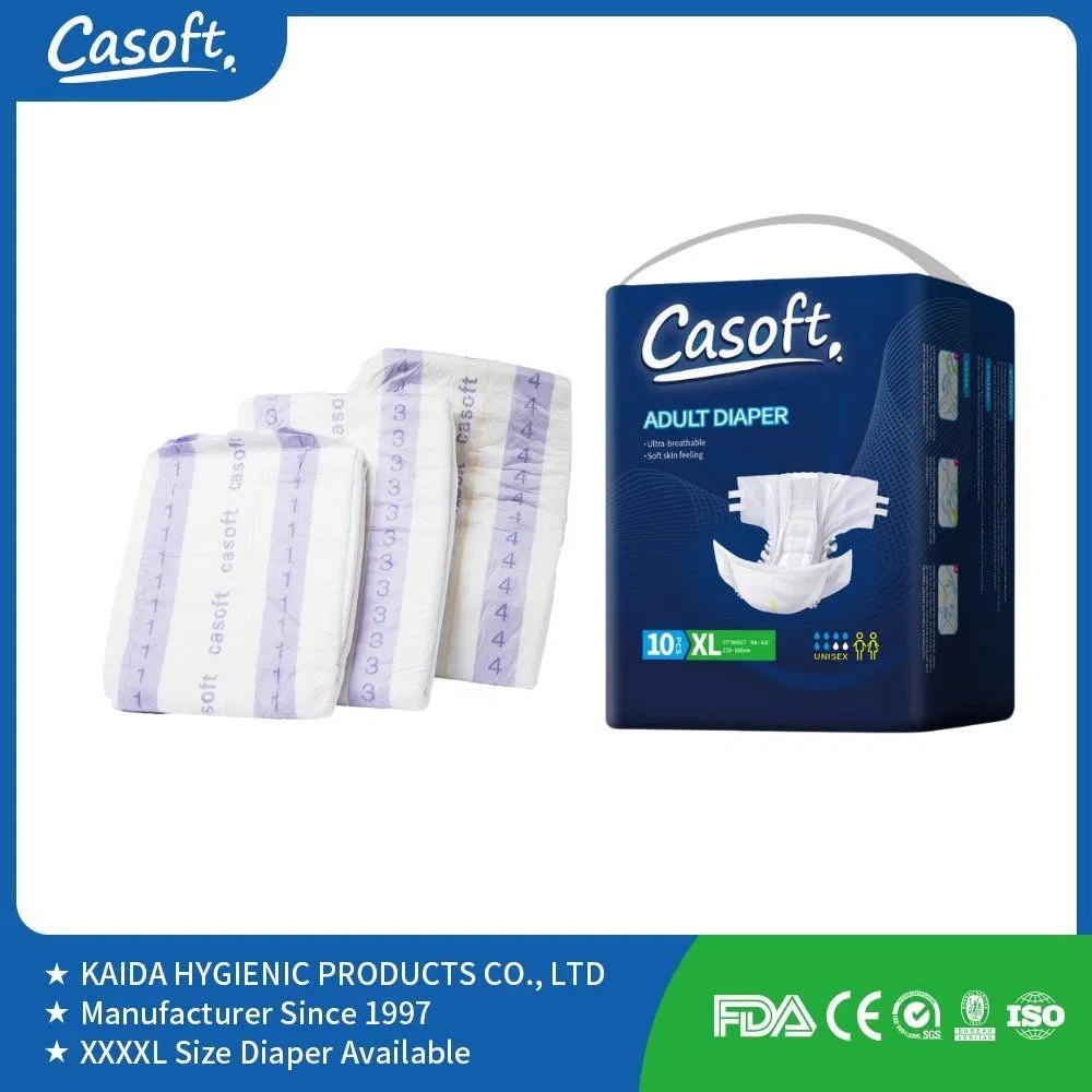 PE Film Backsheet Casoft Ultra Thin Cheap Disabled People Diapers Suppliers for Hospital Nursing House in Philippines Russia Korea Us Malaysia Peru Chile EU Chi
