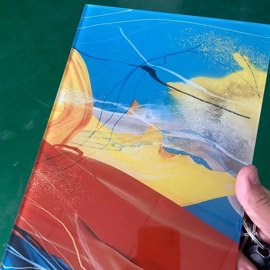 Qingdao Factory Silk Printing Glass/ Digital Printing Glass /Silk Screen Printed Glass Frosted Printed Glass Accept Custom