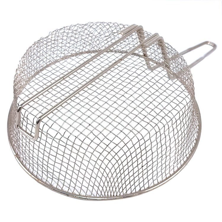 10" Medium Mesh Culinary Basket Stove Top Deep Frying Basket