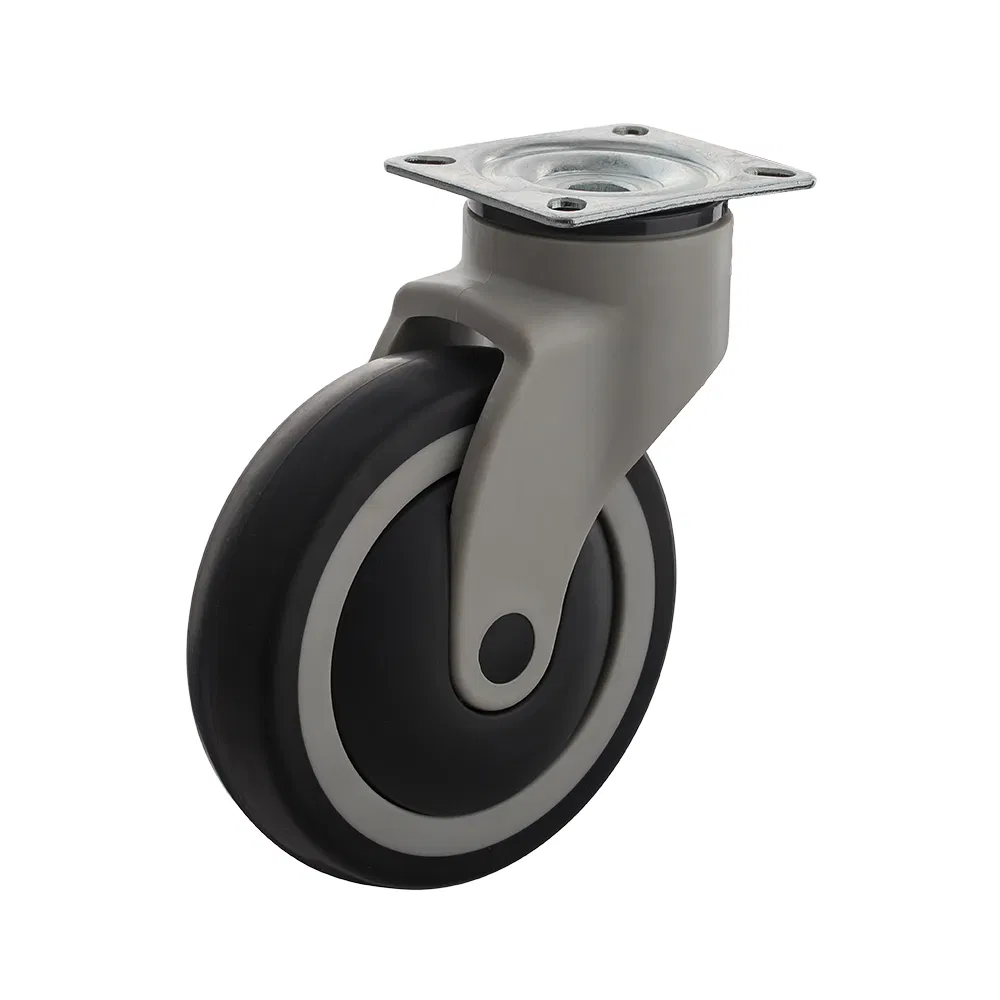 Top Plate Swivel Noiseless Medical Caster Wheel
