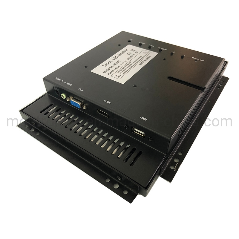 10.1-Inch Open-Type Iron Case Embedded Capacitive Touch Display, Industrial Display Screen