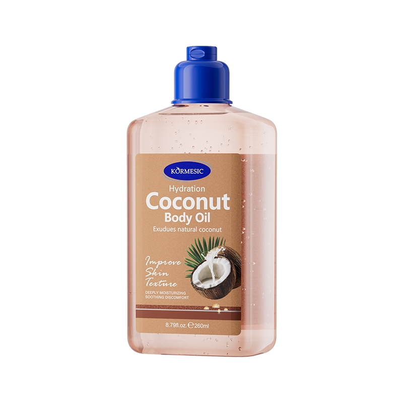 Private Label Lightweight, Deeply Moisturzing Soothing, Coconut Body Essence Oil