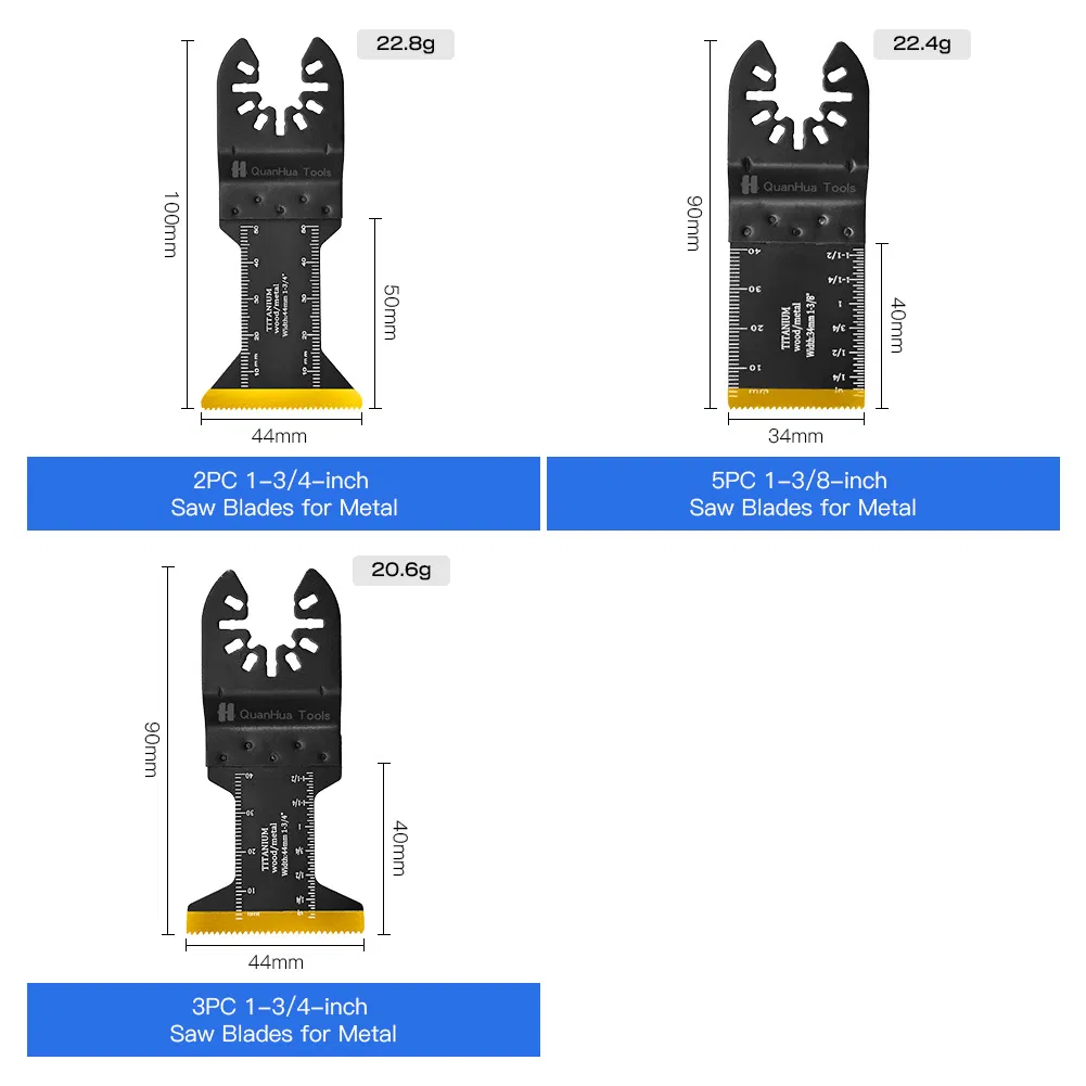 Премиум пильные полотна для осциллятора, 10 шт.