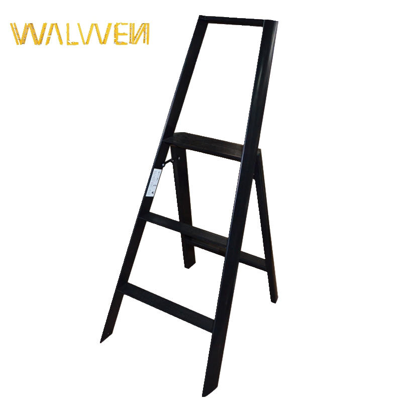 China Supplier 2 Step Household Foldable Ladder with Safe Rail