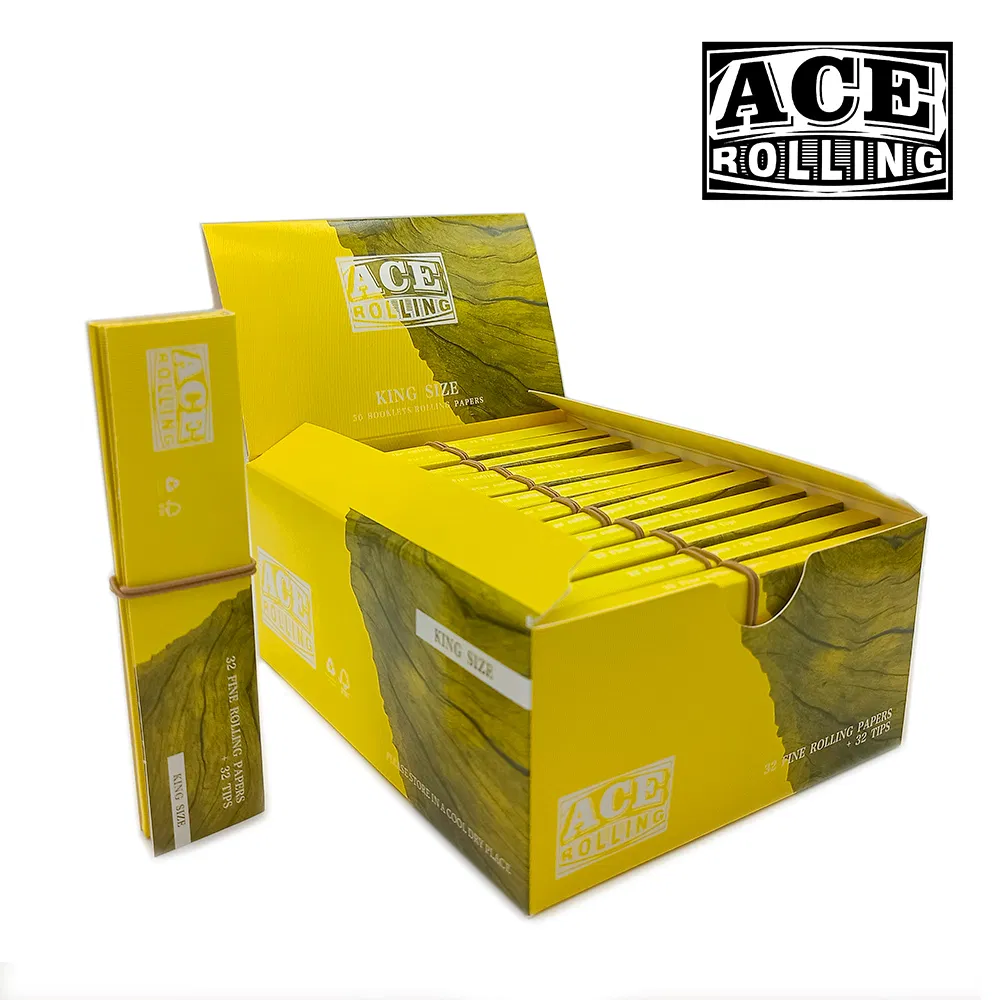 Bulk Wholesale Unbleached 108mm King Size 1000PCS/Box Paper Smoking