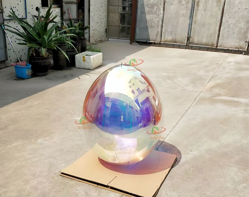 Wedding Stage Decoration Large Giant Laser Inflatable Mirror Ball Disco Inflatable Mirror Ballinred Blue Gold Green Black