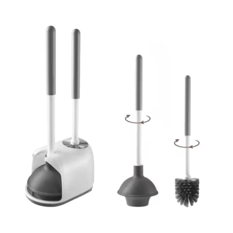 Набор для чистки унитаза с ершиком и вантузом
