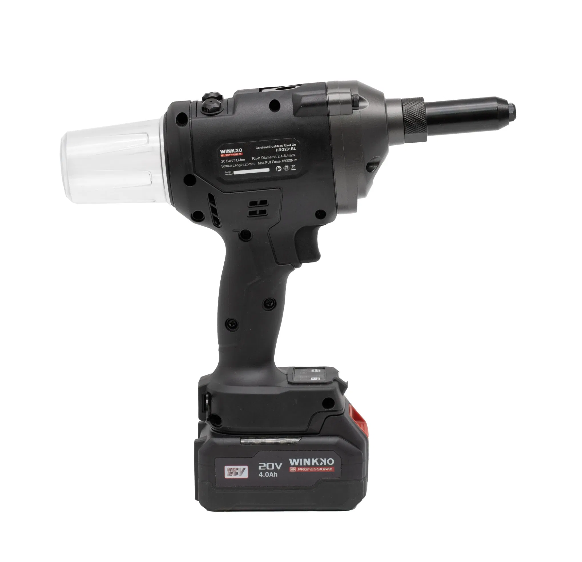 High-Efficiency 25mm Electric Riveter Gun with Brushless Motor Battery for Riveting
