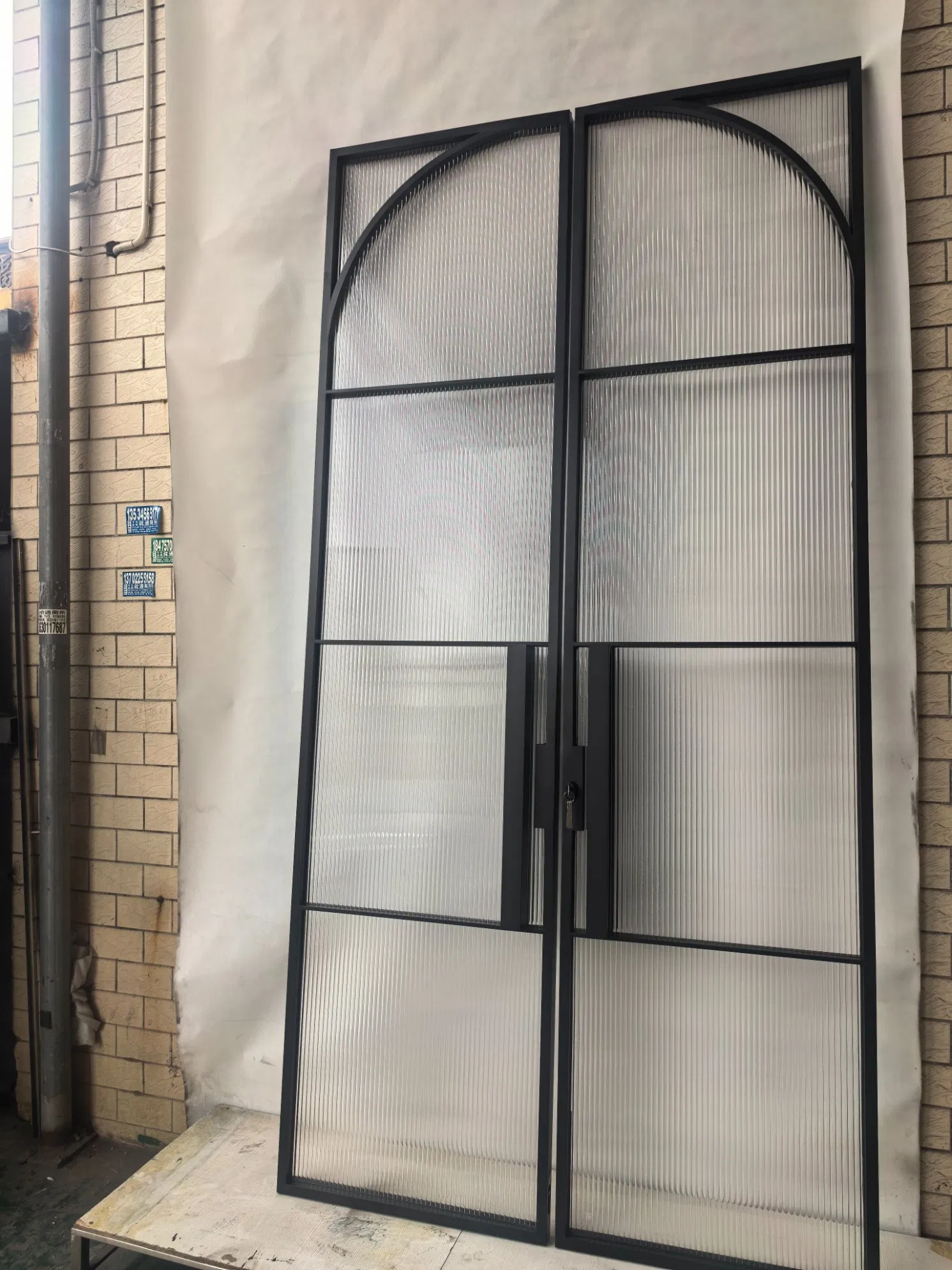 Foshan Factory Direct Supply Double-Opening Glass Door Stainless Steel