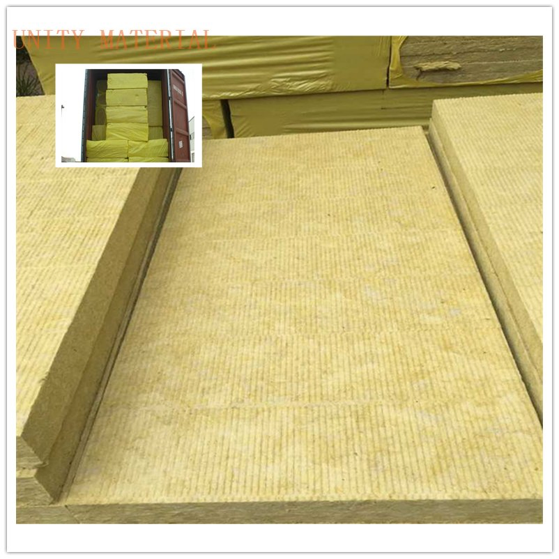50mm Thickness 80mm External Wall Thermal Insulation Rockwool Mineral Rock Wool Board for Heat Chemical Industrial Panels with Aluminum Al Foil
