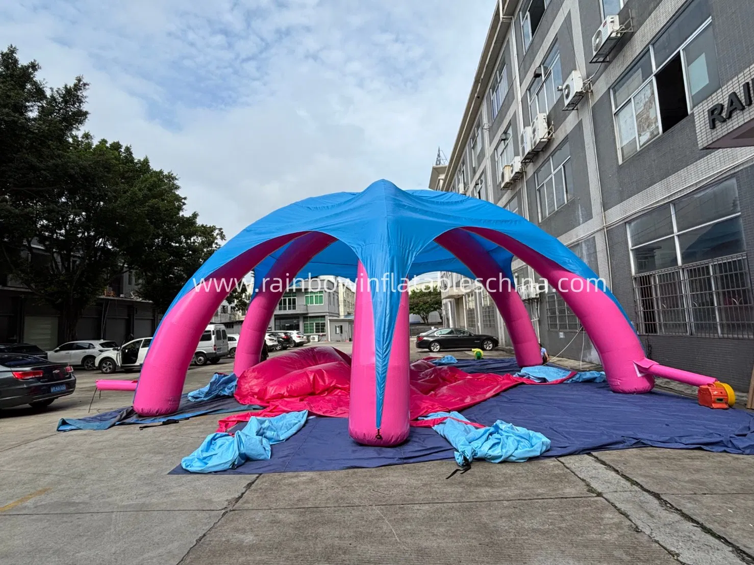 Dome-Shaped Inflatable Tent for Outdoor Events and Commercial Brand Exhibition Activity